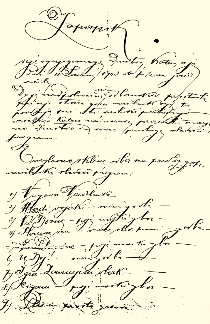 slika zapisnika iz leta 1903