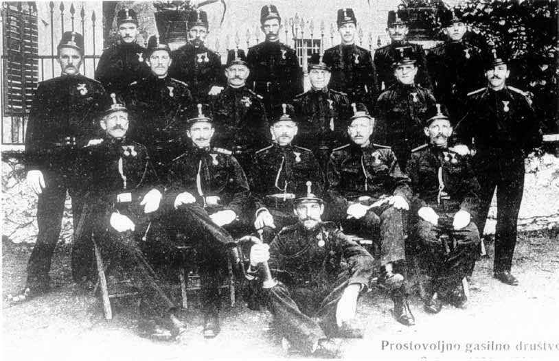 Sežanski gasilci ob 15-letnici društva, 1907