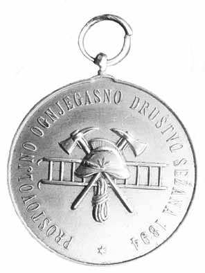 Jubilejna medalja PGD Sežana je najstarejša ohranjena gasilska medalja v Sloveniji